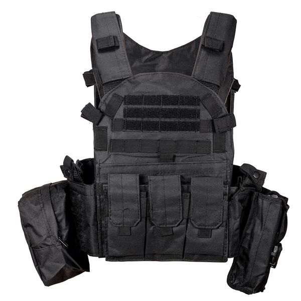 Outdoor Tactical Vest Hunting Vest Tactical Training Vest-Black