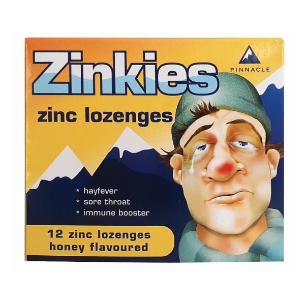 Zinkies Lozenges Honey flavours 12