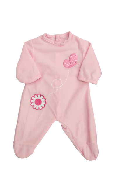 Baby Dolls Clothes Light Pink Onesie With Pink Butterfly-Play, DressUp,Cute