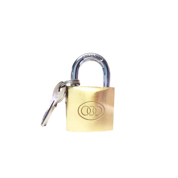 Tri-Circle 38mm Brass Padlock - 6 Pack