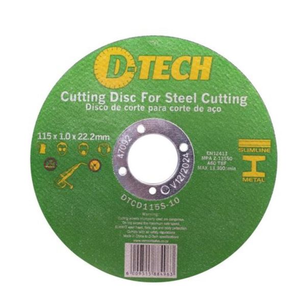D-Tech - Cutting Disc For Steel Cutting - Pack Of 5