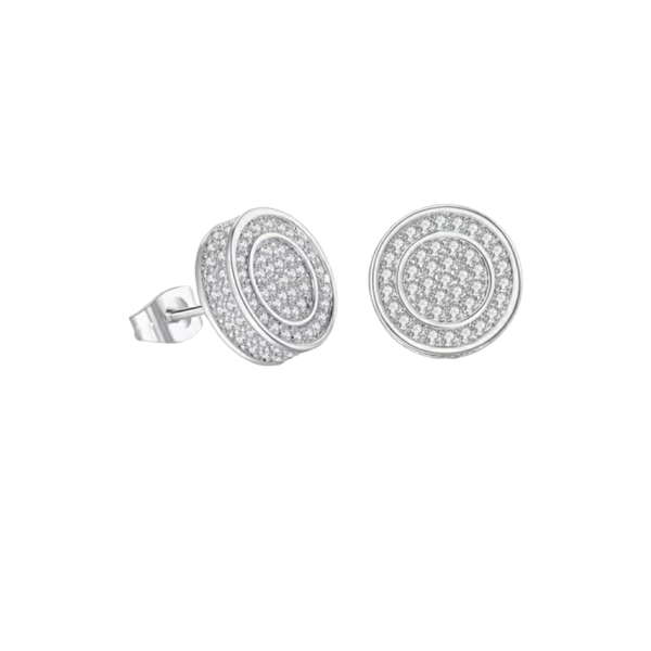 Earrings Iced Out Hip Hop Studs