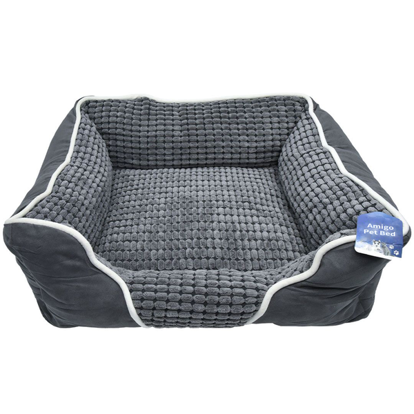 Dog Bed Soft Calming Pet Bed Removable Washable Cover Non Slip Breathable