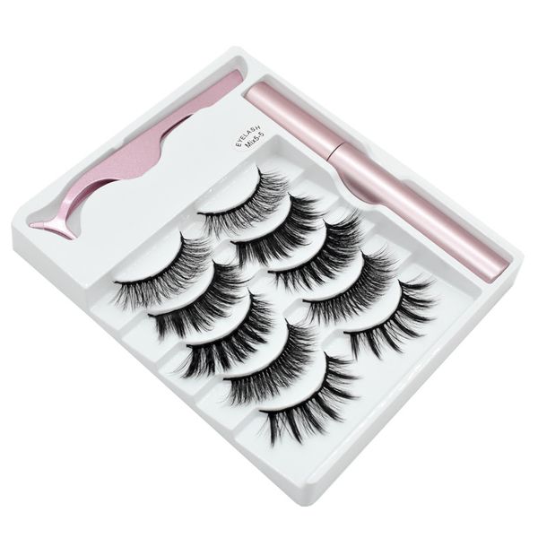 Magnetic Eyeliner Eyelashes-5 pairs