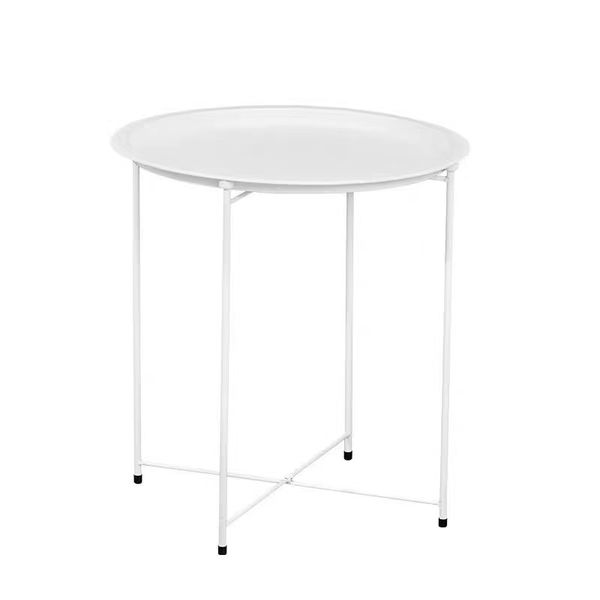 Lifespace Quality Round Patio Side End Table - White