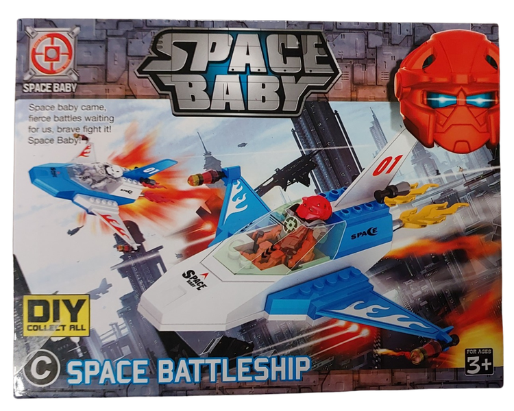 Building Block Set Space Battleship