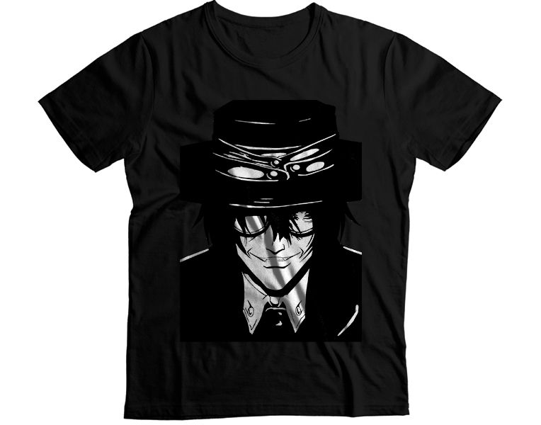 Hellsing Alucard Vampire King Silhouette Graphic T-Shirt