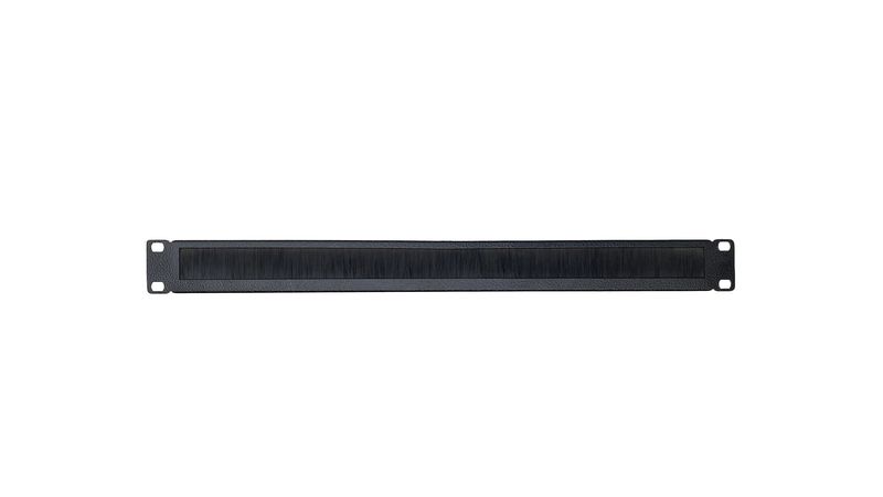 1u 19 Inch brush panel with 32mm cable tie down lip