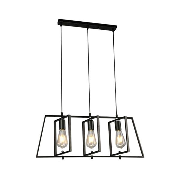 3 Adjustable Hanging Arm Wire Vintage LED Pendant Light
