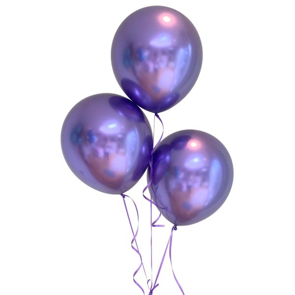 Metallic Purple Balloons - 50-piece