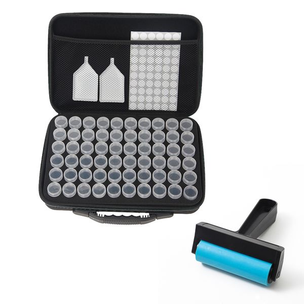 60 Slots Diamond Painting Storage Organizer with Diamond Art Accessories