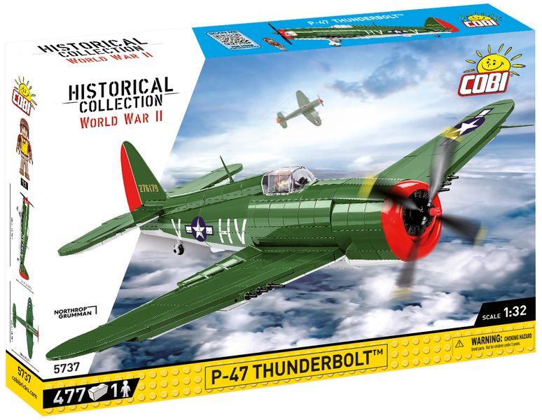 WWI P-47 THUNDERBOLT Airplane Construction Model
