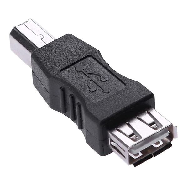 USB 2.0 A Female to B Male Adapter Connector AF to BM Converter for Printer
