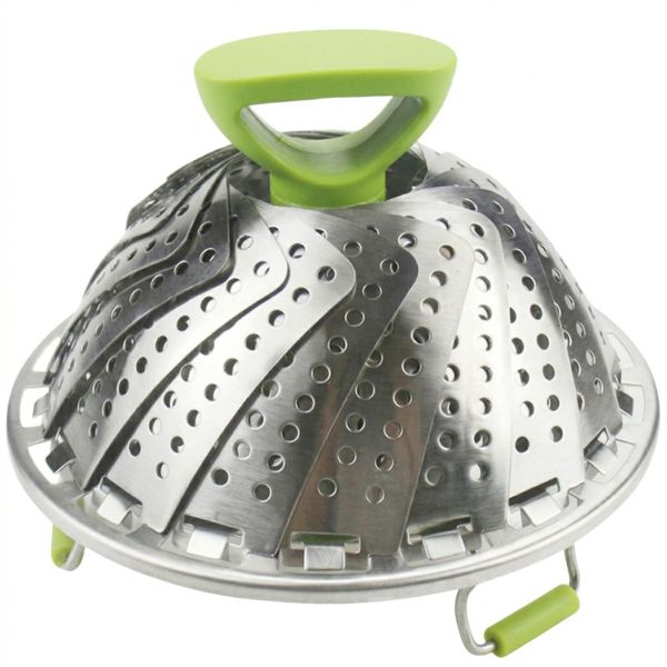 Expandable Stainless Steel Folding Steamer Basket (5.5" to 8.8")