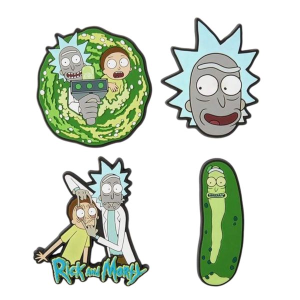 Rick and Morty 4-Piece Fridge Magnet Set