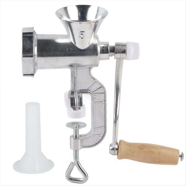 Aluminum Alloy Manual Meat Grinder Sausage Maker. Multi-Functional Kitchen