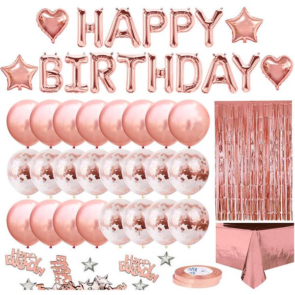 YB Sparkle - Happy Birthday Balloon Decor Set