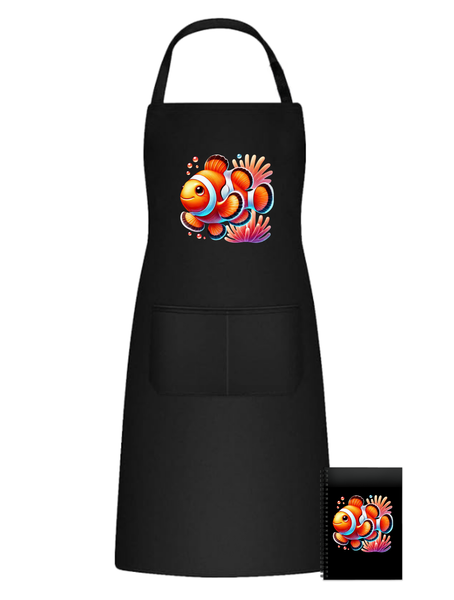 Fishing Camping Fun Kitchen Braai Apron - Clown Fish