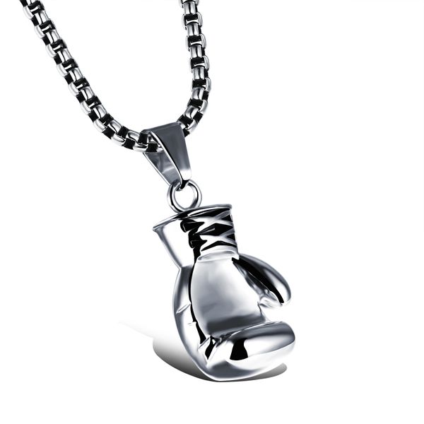 Silver Boxing Glove Necklace (NL-GX1018-S)