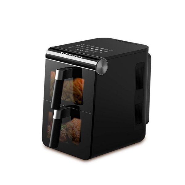 Double Air Fryer Oven Digital Dual Basket, Oil-Free Healthy Cooking