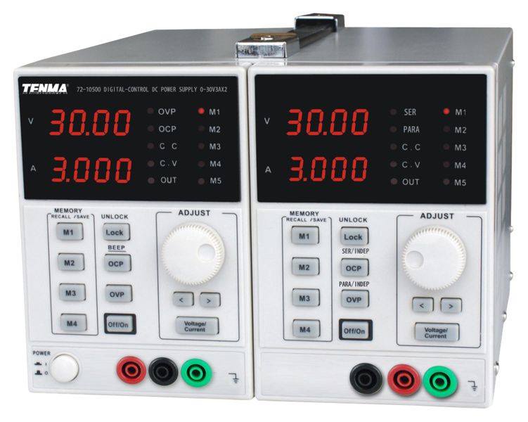 Tenma 72-10500 Dual Channel Adjustable DC Power Supply