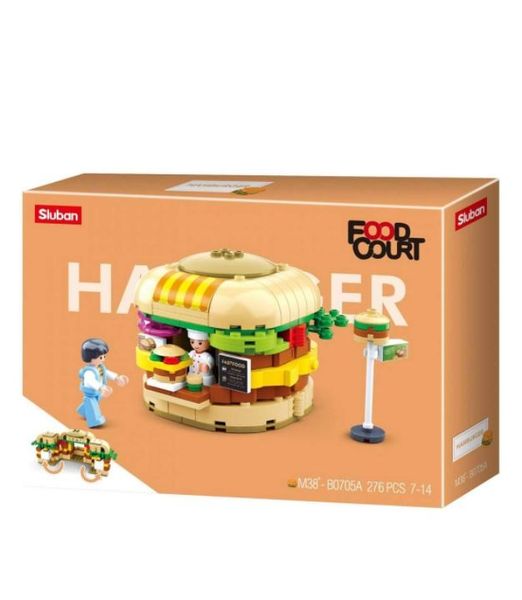 Sluban Foodcourt- Hamburger House 276 pieces