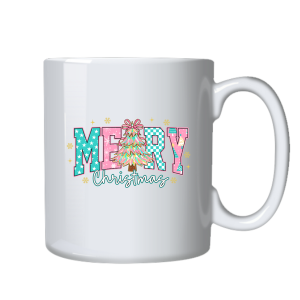 Merry Christmas in Pink Mug Christmas Party Gift 402