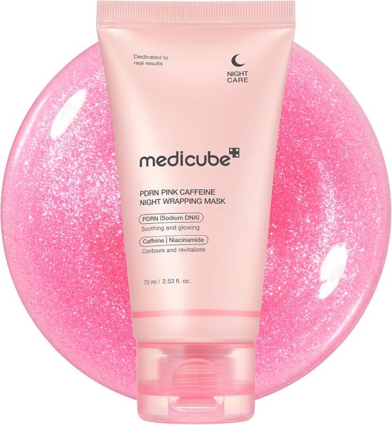 Medicube PDRN Caffeine Wrapping Mask for Bright, Firm &amp; Glowing Glass Skin