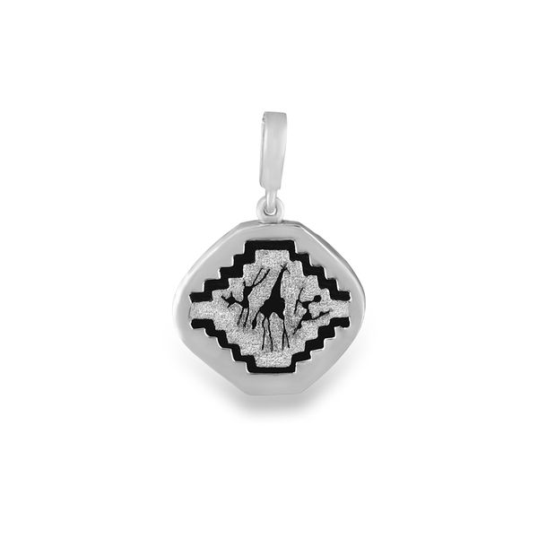 Silver Giraffe Pendant (PE-1039)
