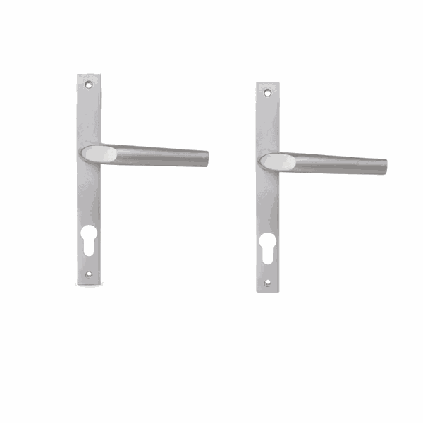 Pack Of 2-Aluminium Door Handle, Slim, Natural