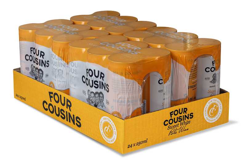 Four Cousins Sweet White Perl Cans - 24 x 250ml