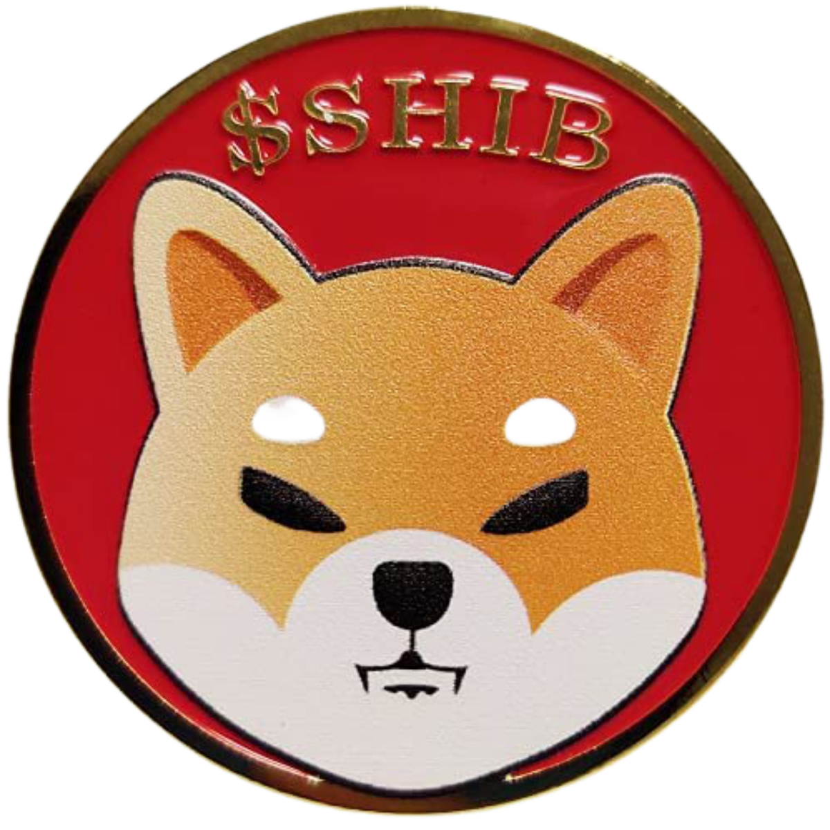 Shib Coin Shiba Inu Dogecoin Killer Metal Gold Plated Physical