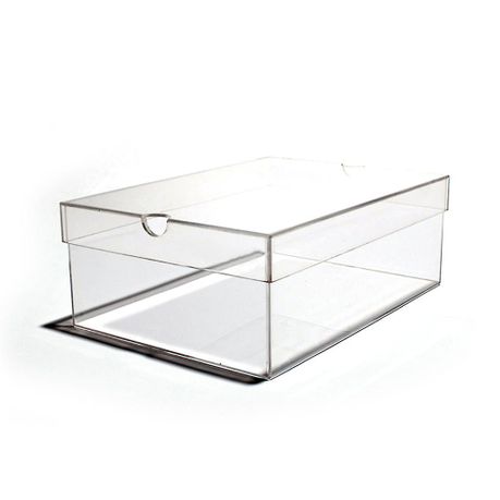 Acrylic hot sale shoe box