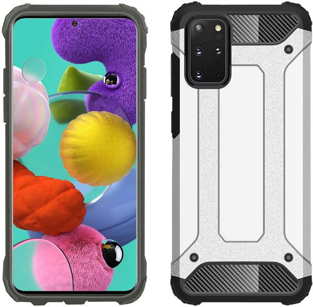 Hybrid Shockproof Case for Samsung Galaxy A51 - Silver