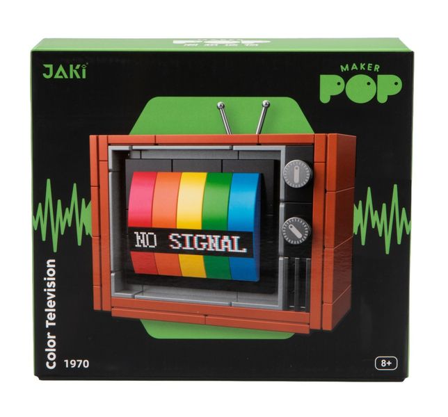 Jaki 1970 Retro Colour TV (133pcs) - 7cm Wide