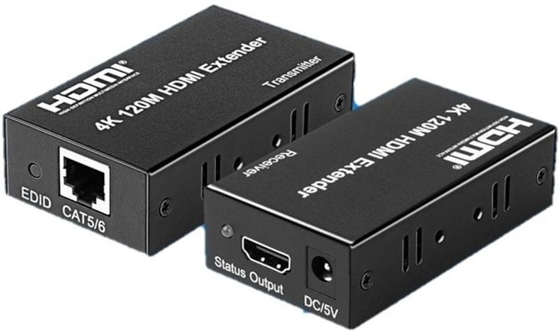 PTech 4K 120M Cat5 Or 6 Transmitter And Receiver HDMI Extender 4K@30Hz