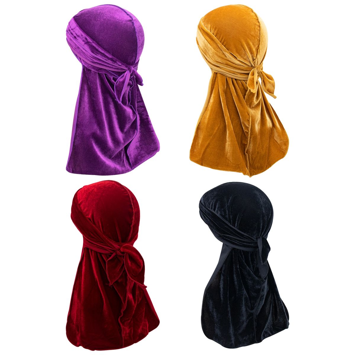 4 Pack Long-Tail Velvet Durag | Shop Today. Get it Tomorrow! | takealot.com