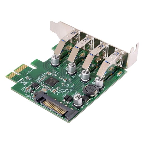 Low Profile 4 Ports Pci-E To Usb 3 0 Hub Pci Express Expansion Card
