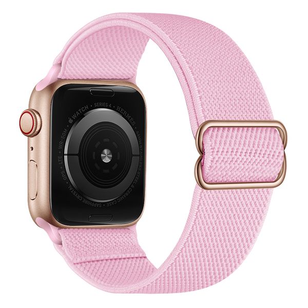 Nylon solo strap Compatible with Apple watch 42/44/45mm-Pink