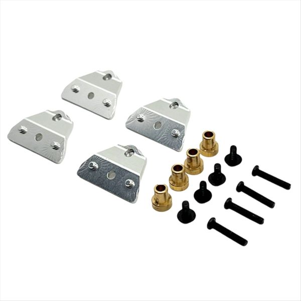 Front Rear Metal Shock Mount Shock Tower for 1/12 Mn82 Lc79 Silver