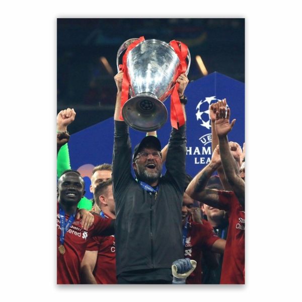 Jurgen Klopp Celebrating Champions League Victory Poster - A1