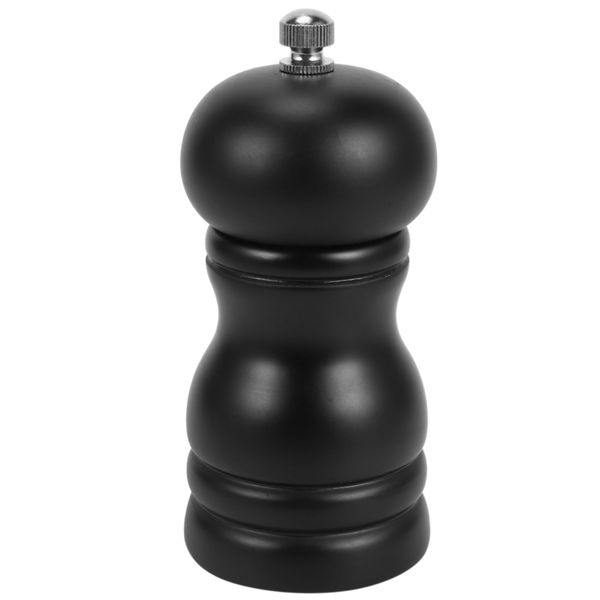 Wood Salt and Pepper Grinder Set Manual Mill Shaker, Solid Wood Black