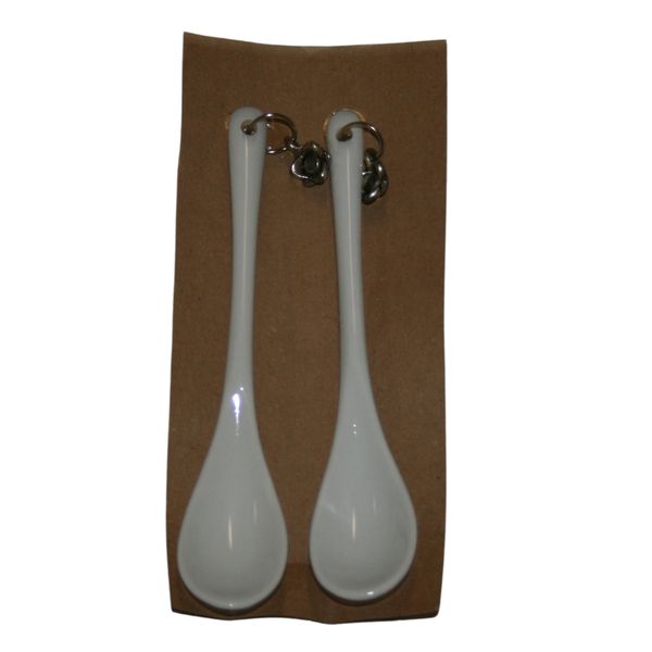 White Teaspoons - Set of 2