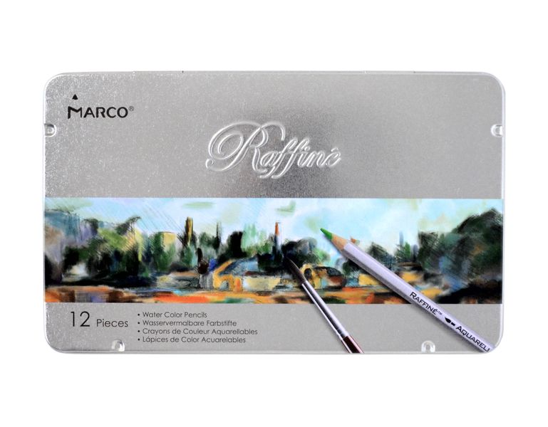 Marco Raffine Aquarelle Pencils 12 Piece Tin Set