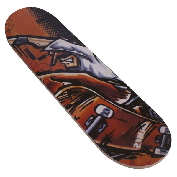 Skateboard - 70cm Wooden Skate Board - Red Design