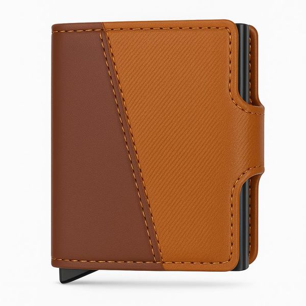 Premium RFID Blocking Double Pop-Up Cardholder Wallet