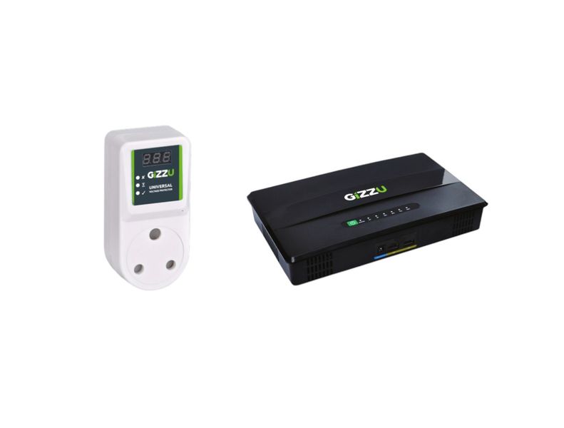 GIZZU 60W 69Wh 21600mAh POE DC UPS LifePO4 + Gizzu Voltage Protector Combo