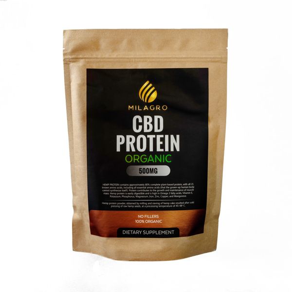 Milagro CBD Hemp Protein Powder - 500mg