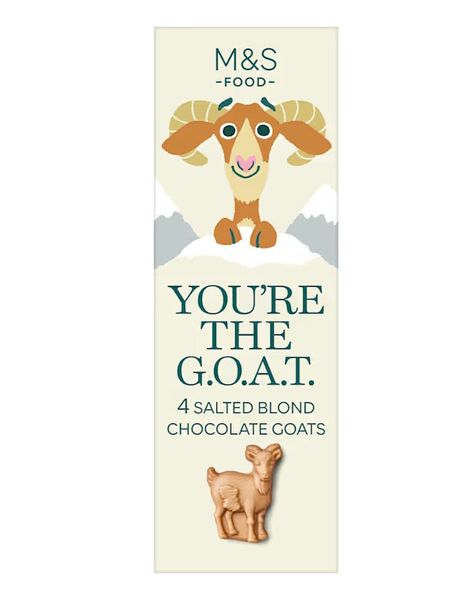 M&amp;S Food You're The G.O.A.T. Chocolate 50g