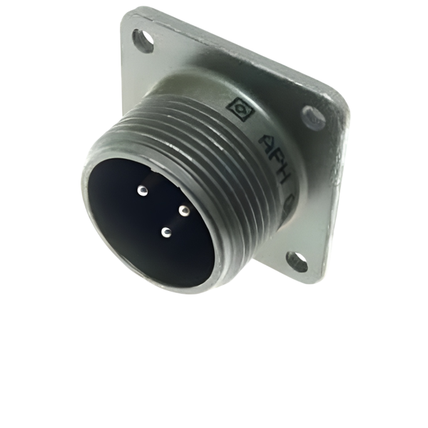 XY3102A-14S-1P: MIL-DTL-5015 Square Flange Receptacle, 3-Pole